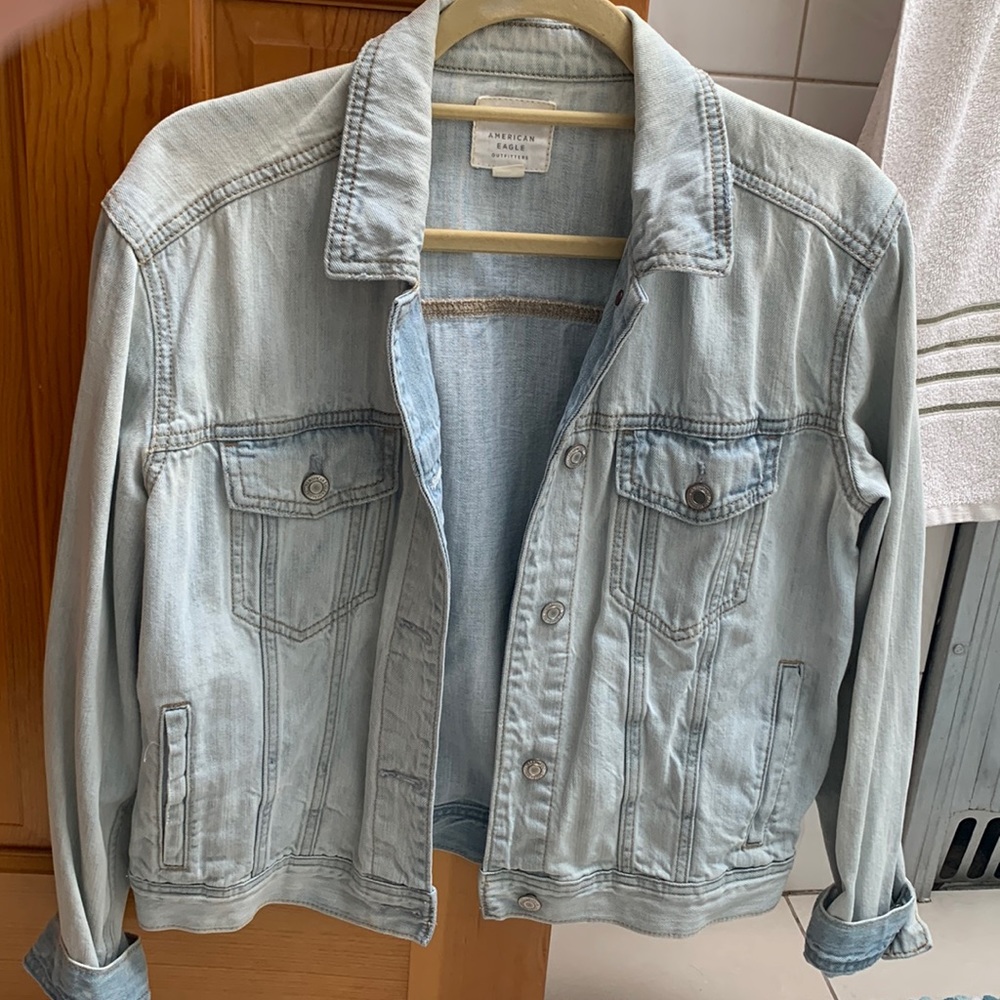 light wash jean jacket